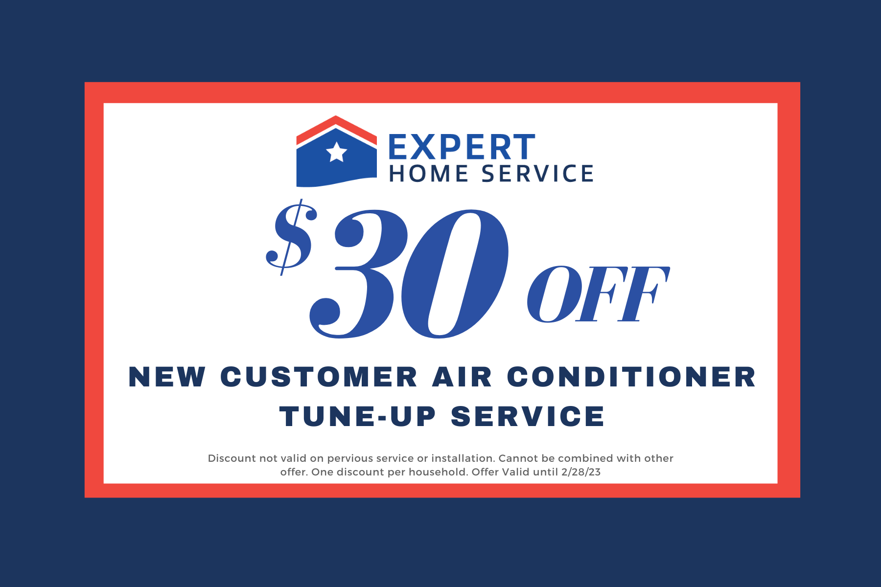Coupon $30 off New Customers February (1)