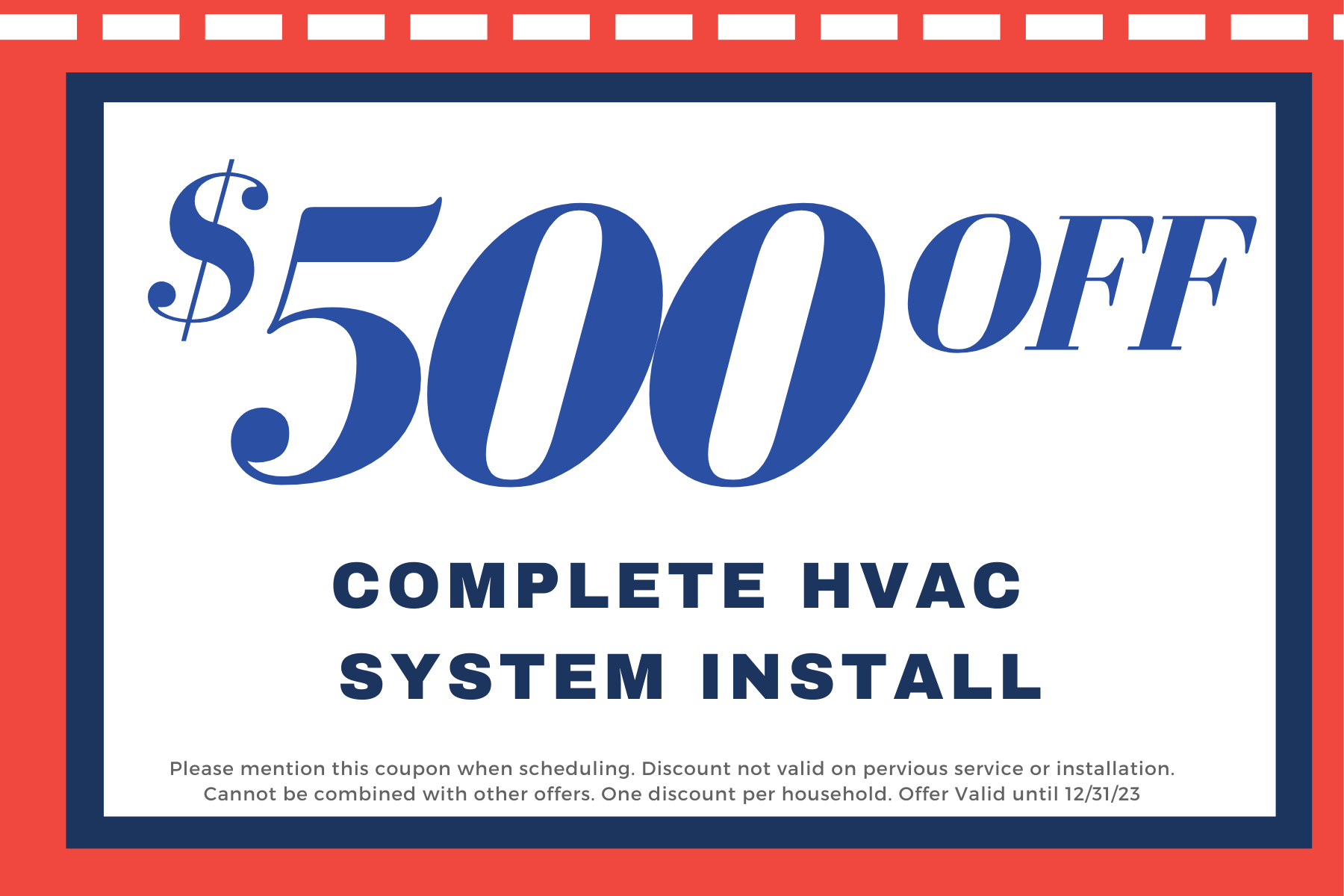 Coupon $500 off Website
