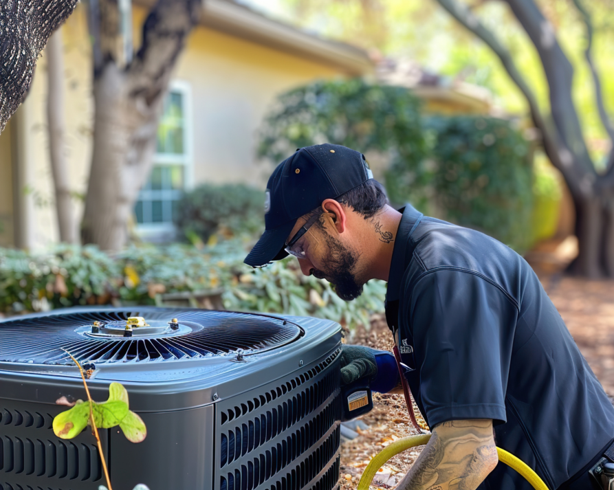 Heat pump repair technician from Expert Home Service